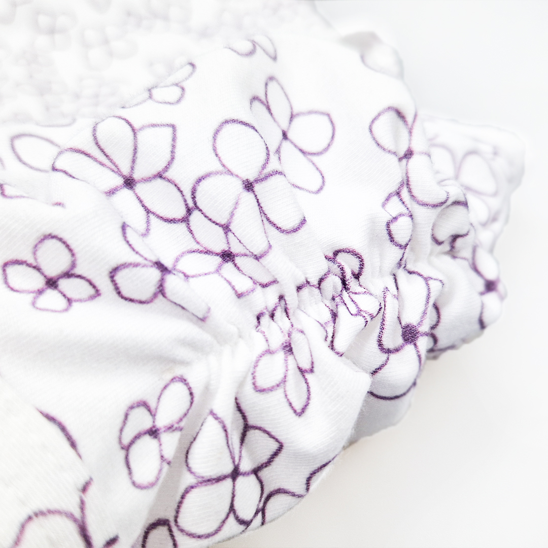 Tričko dívčí tenké TISK KR Outlast® - bílá kytičky 116