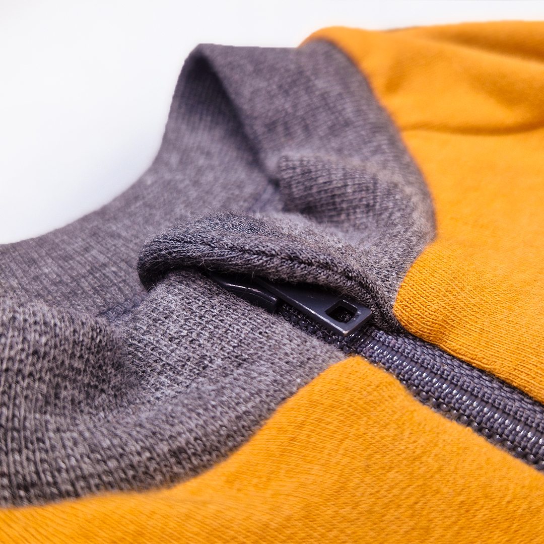 Mikina smyk rozepínací Outlast® - medová 80