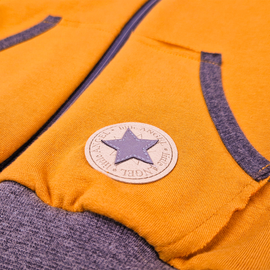 Mikina smyk rozepínací Outlast® - medová 80