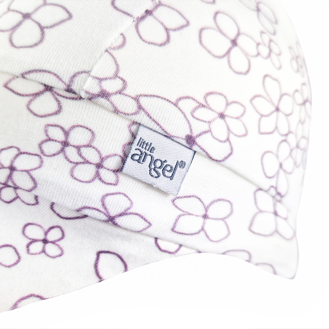 Kšiltovka tenká TISK Outlast® - bílá kytičky 6 | 54-57 cm