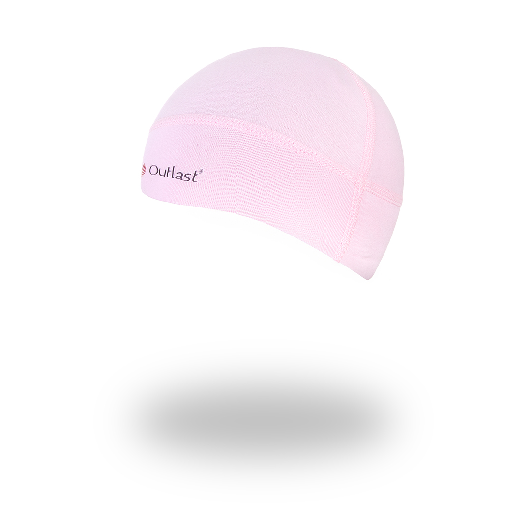 Čepice tenká plochý šev Outlast® - růžová baby 0 | 33-35 cm