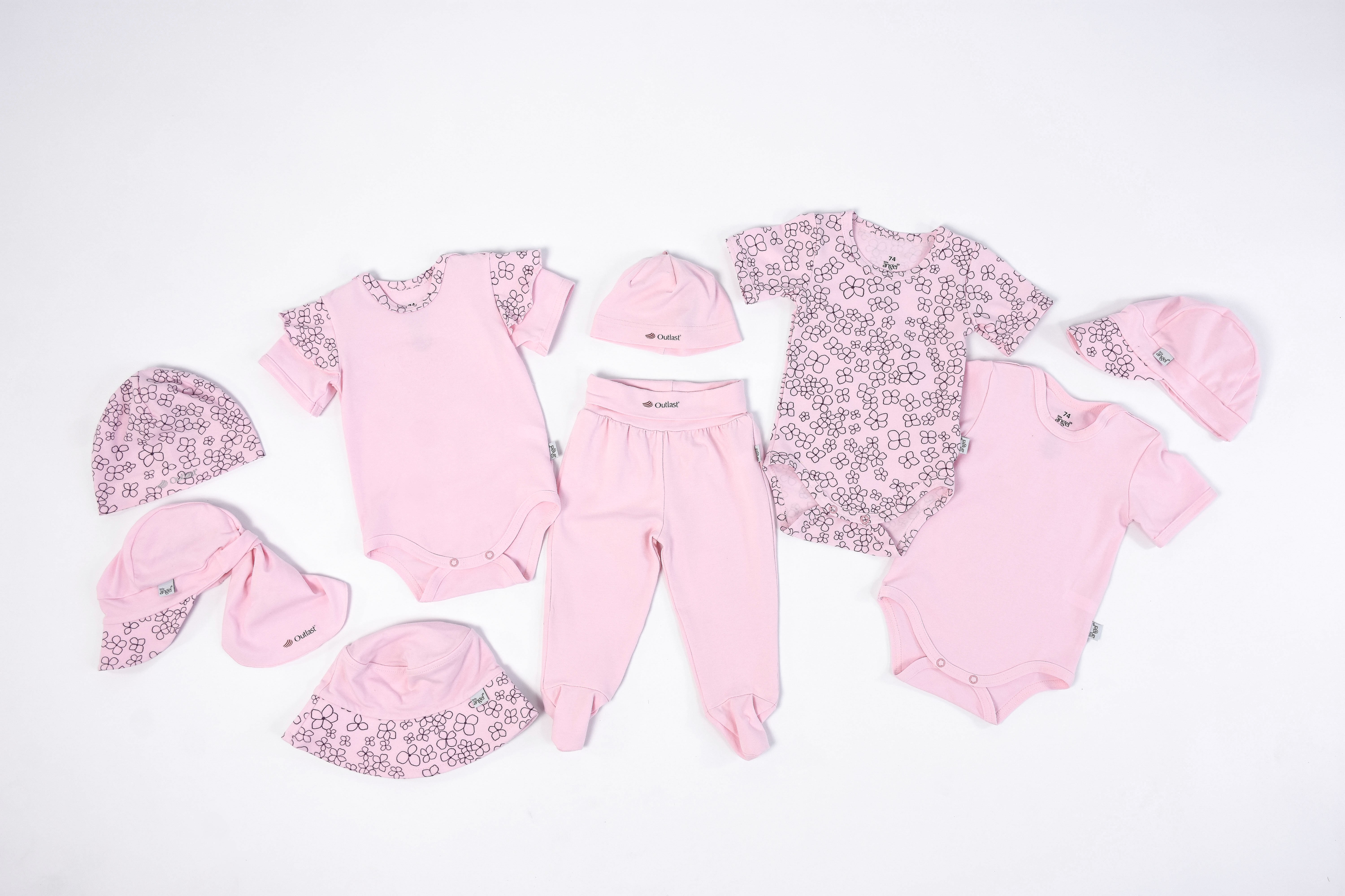 Čepice tenká plochý šev Outlast® - růžová baby 0 | 33-35 cm