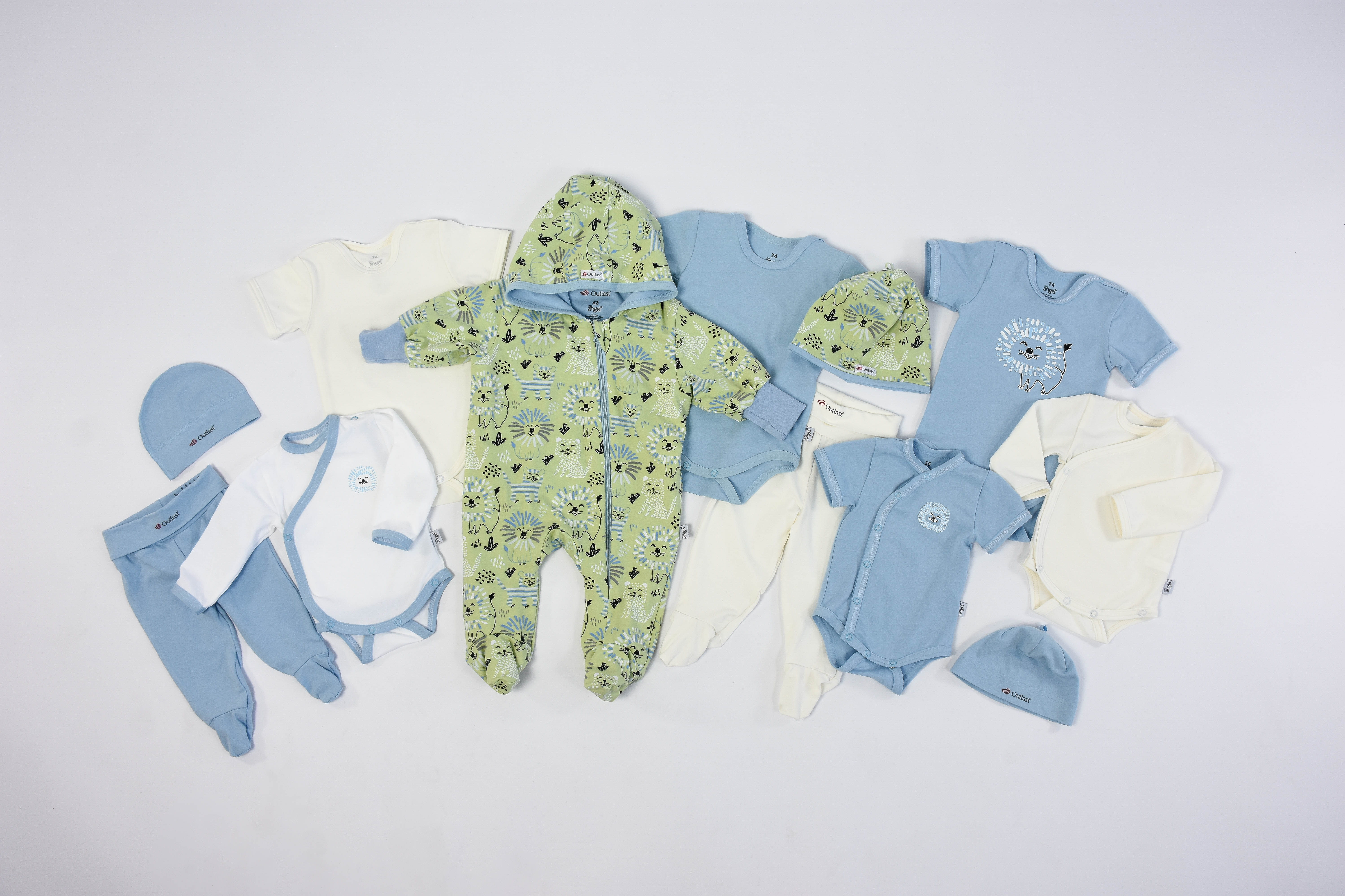 Čepice tenká plochý šev Outlast® - sv.modrá 1 | 36-38 cm