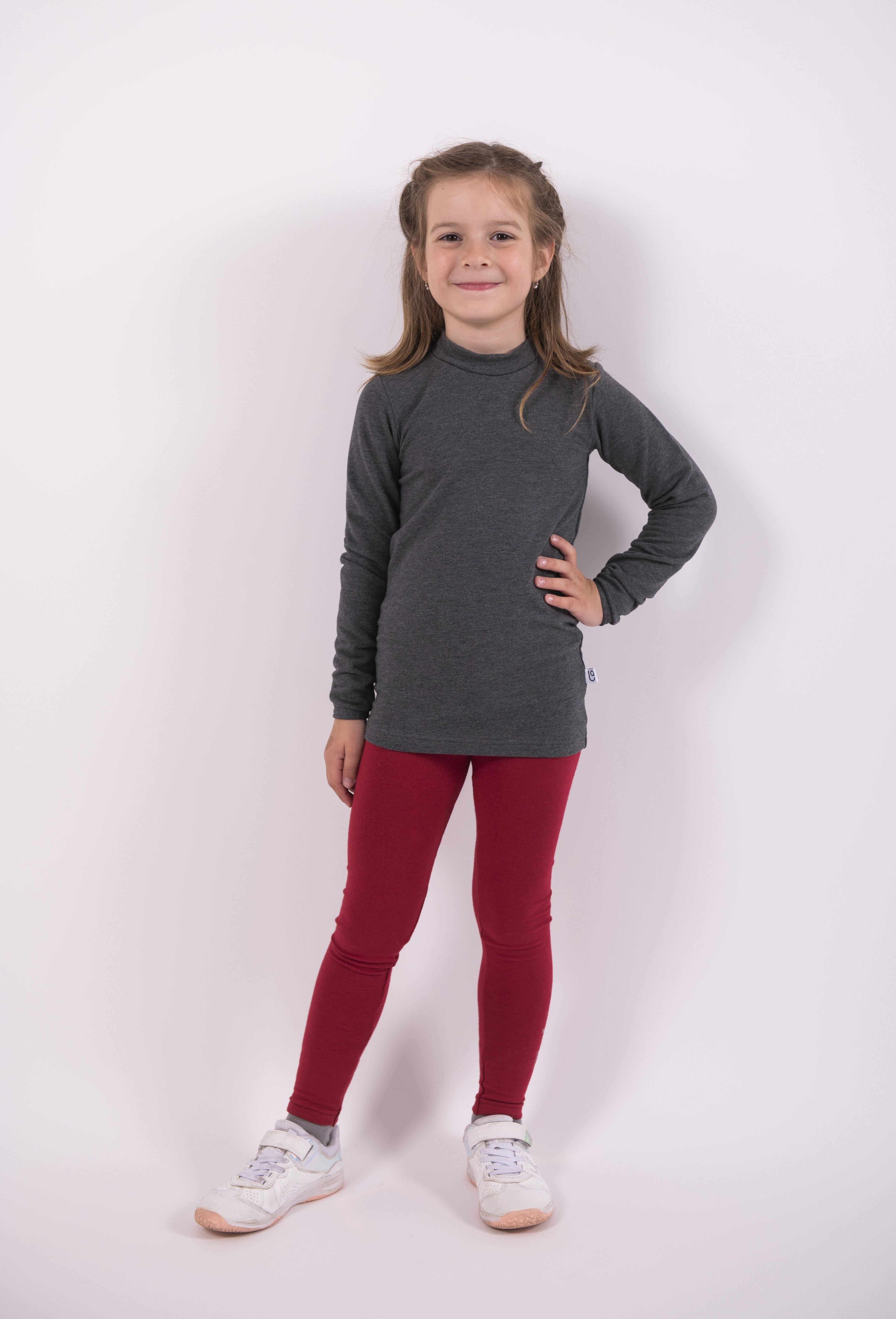 Tričko smyk DR stojáček Outlast® - švestková 92