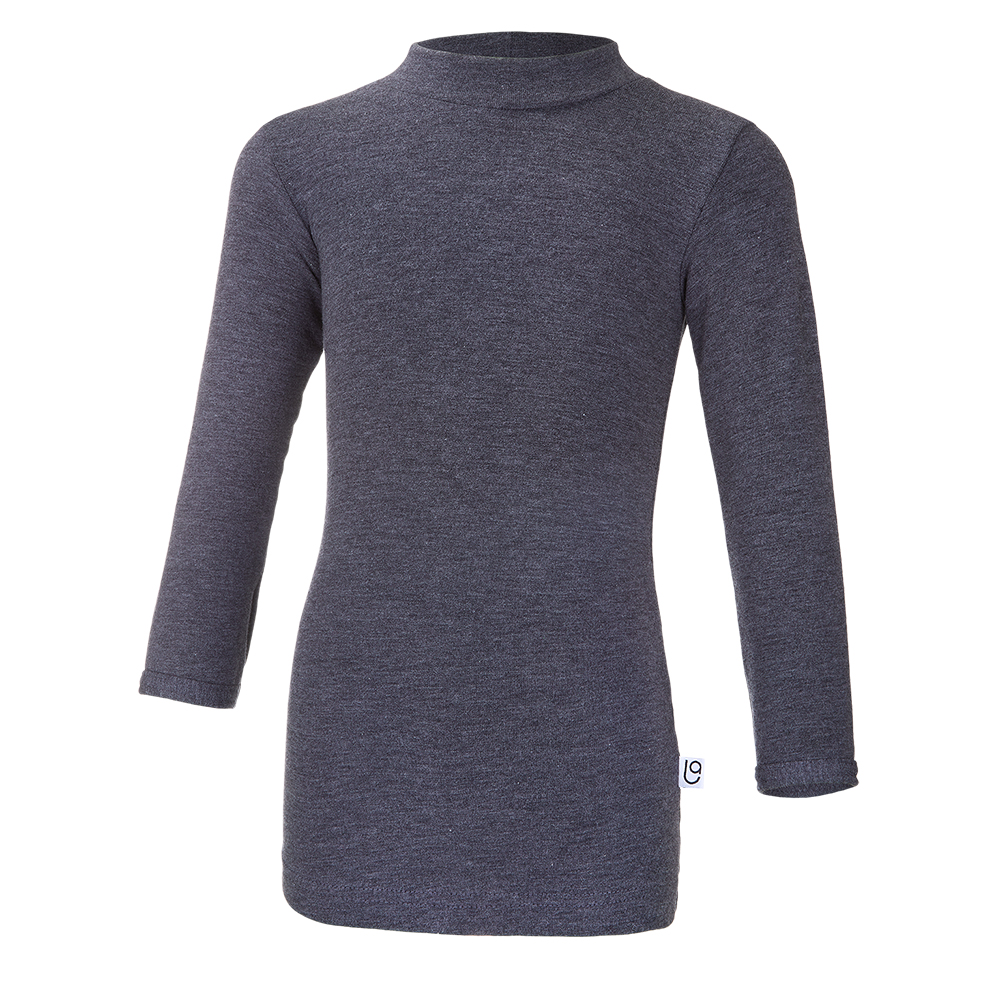 Tričko smyk DR stojáček Outlast® - tm.šedý melír 92