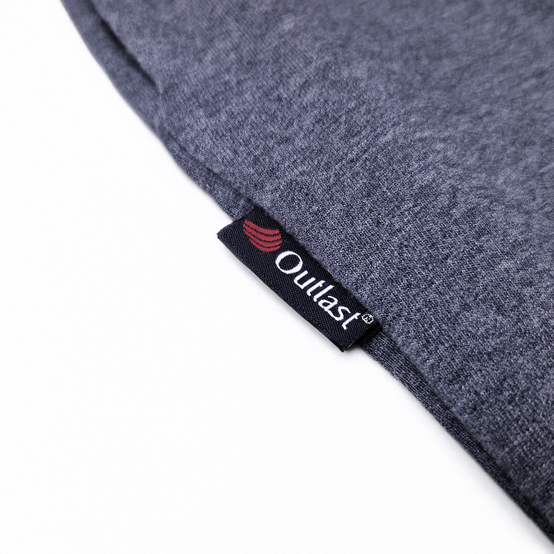 Tepláky smyk Outlast® - tm.šedý melír 110