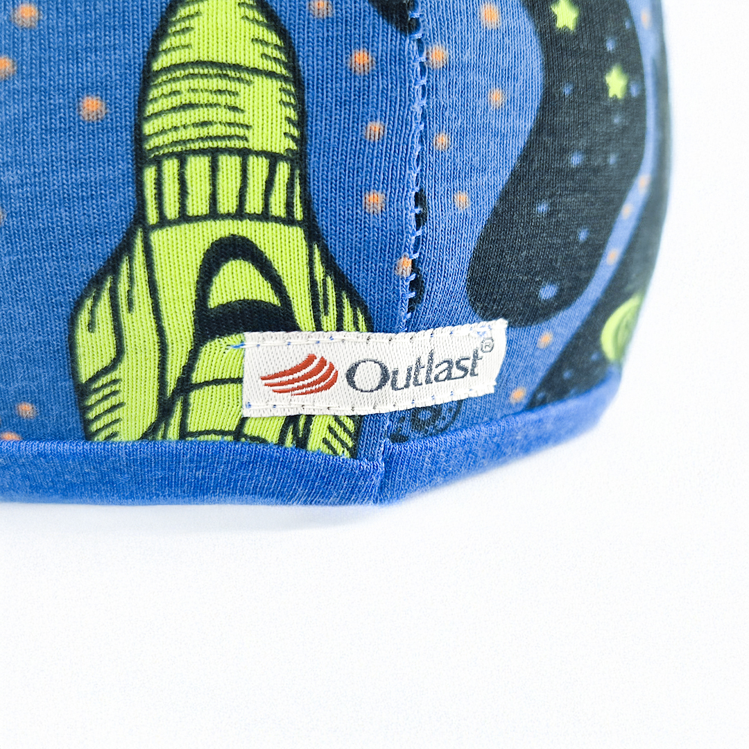 Čepice podšitá Outlast® - rakety/modrý melír 4 | 45-48 cm