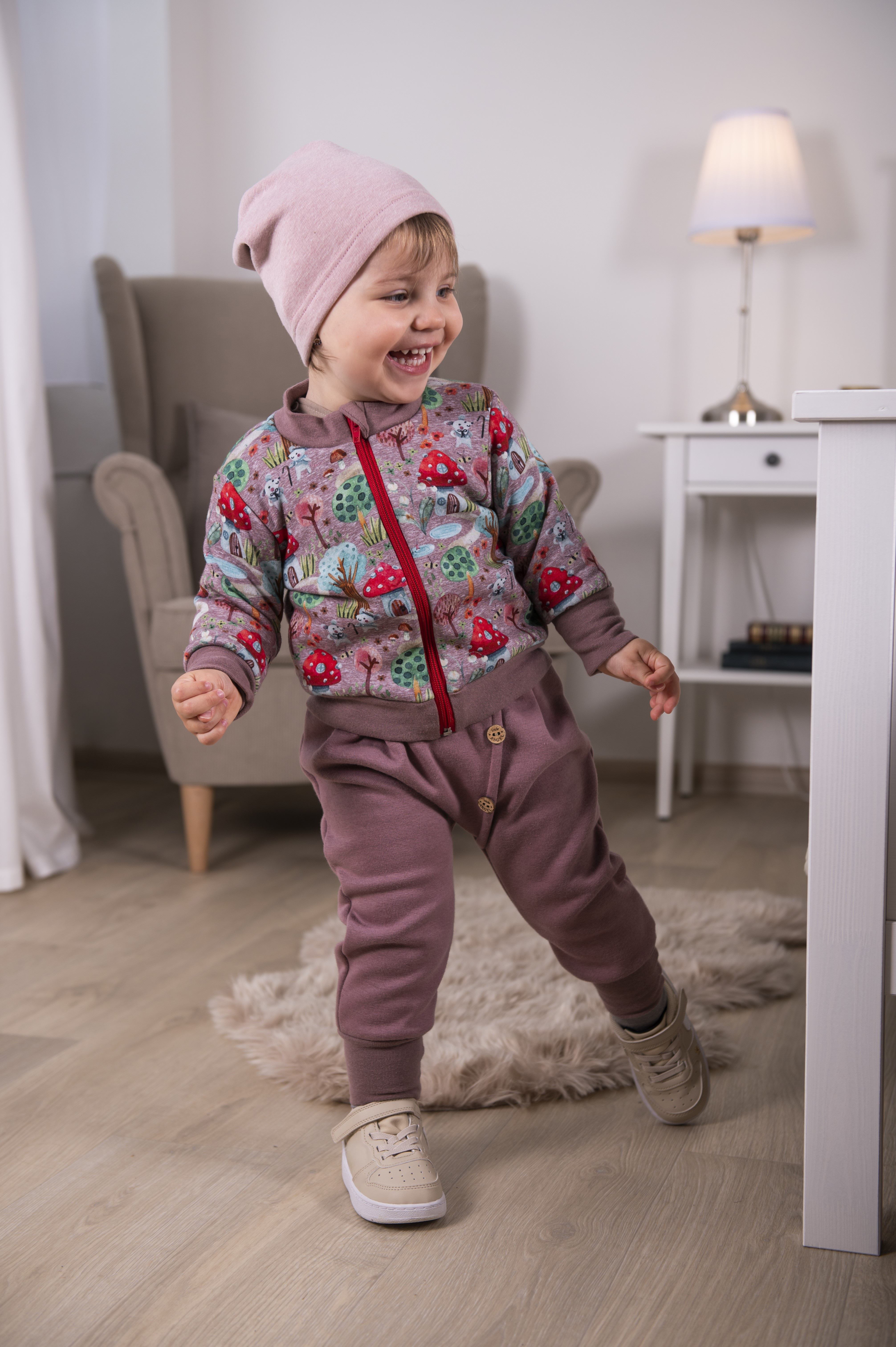 Čepice hřejivá - sv.růžový melír 4 | 45-48 cm