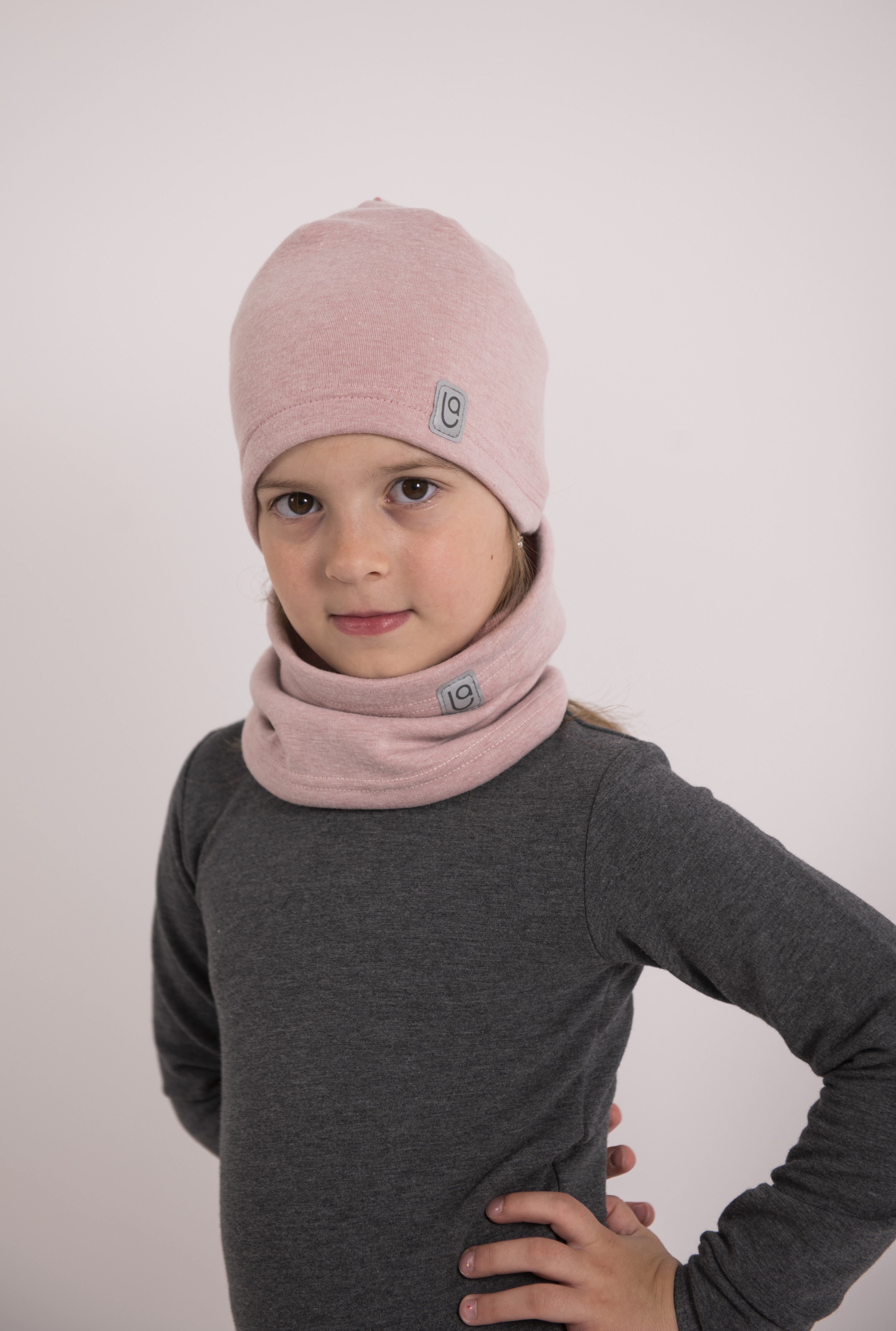 Čepice hřejivá - modrý melír 3 | 42-44 cm