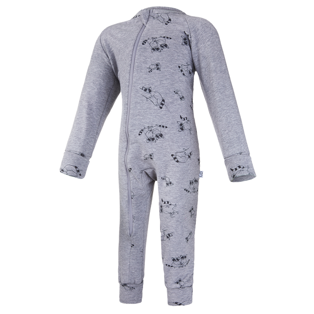 Overal smyk DR TISK lemy Outlast® - šedý melír/šedý melír mývalové 86