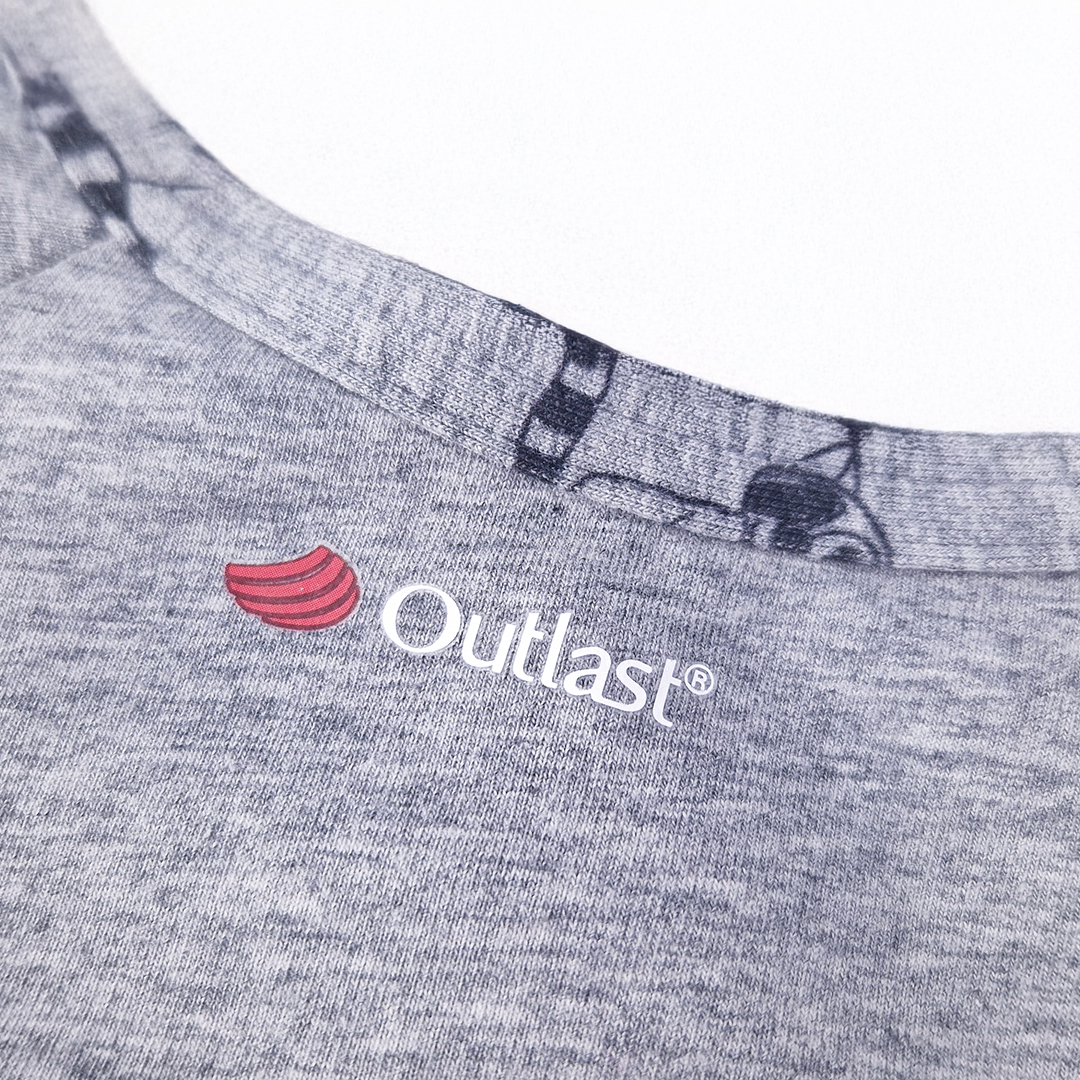 Overal smyk DR TISK lemy Outlast® - šedý melír/šedý melír mývalové 98