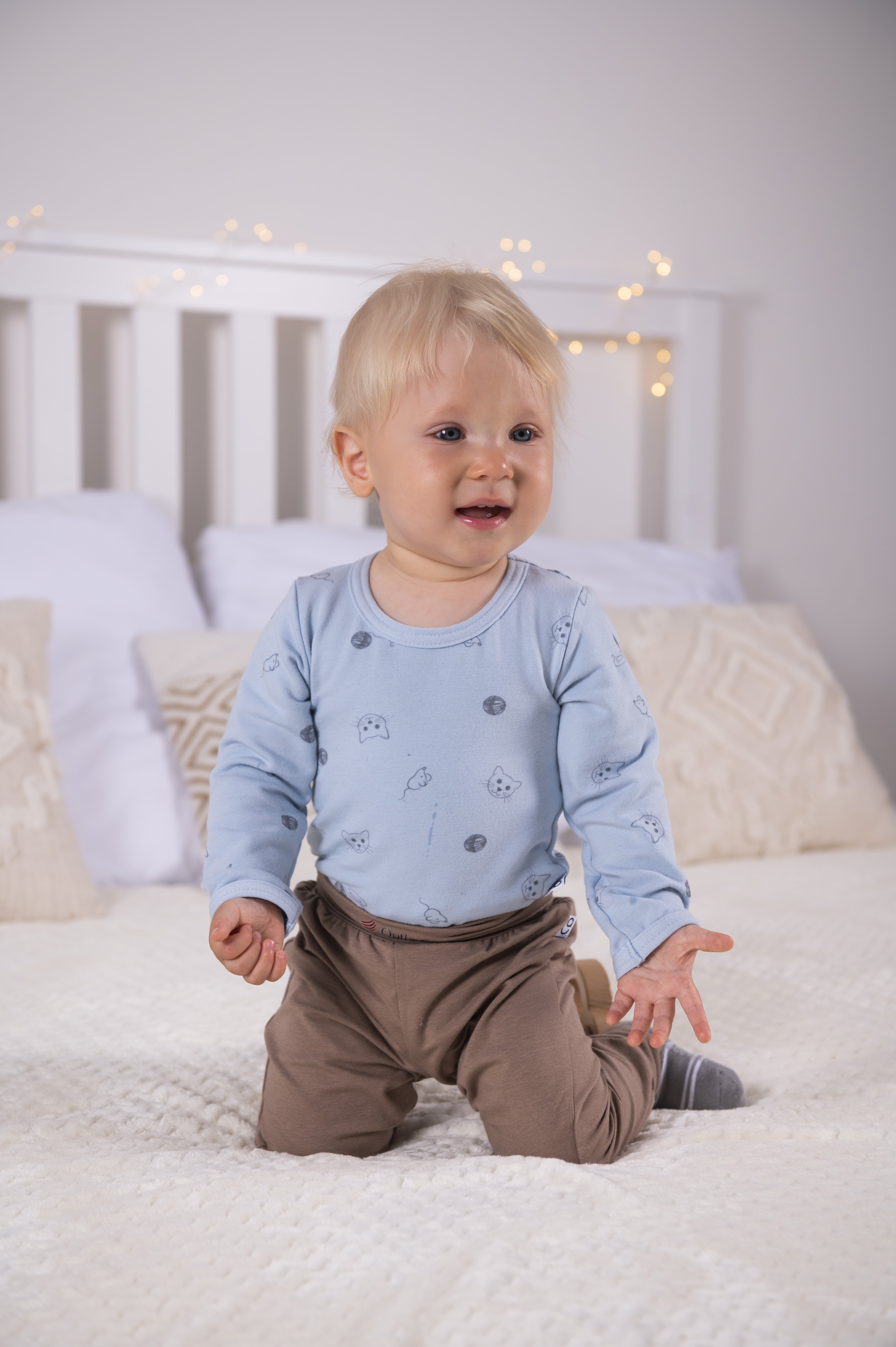 Body tričko smyk TISK Outlast® - sv.modrá koťátka 74