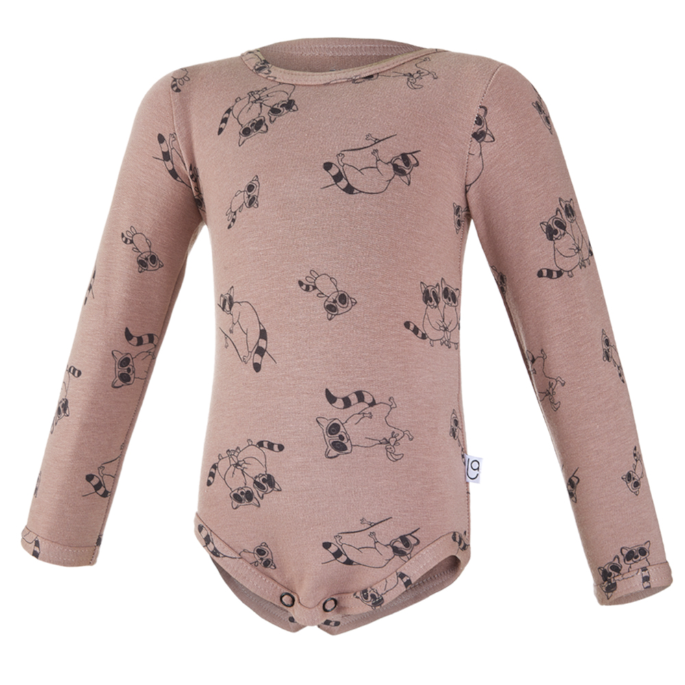 Body tričko smyk TISK Outlast® - oříšková mývalové 62