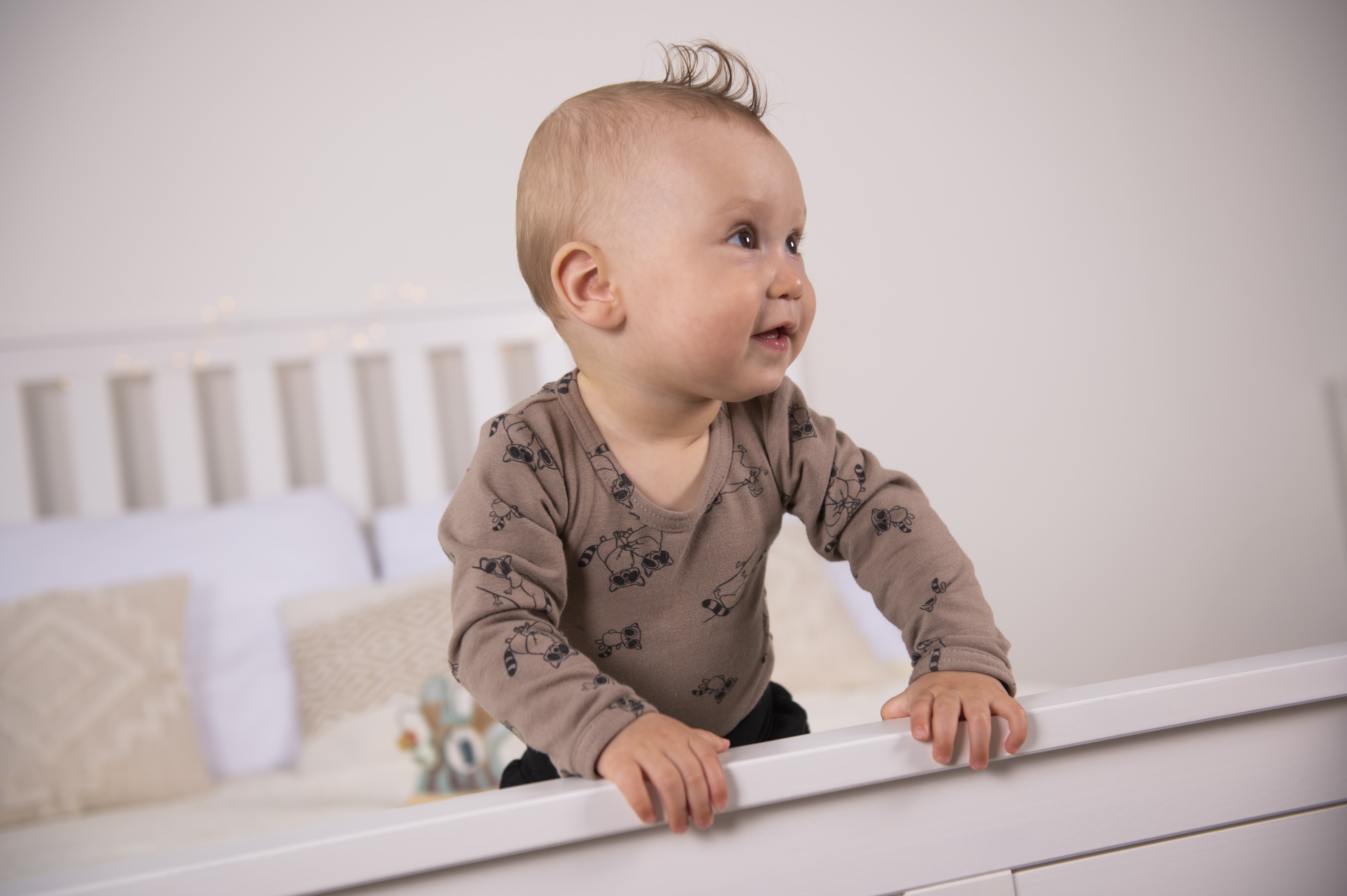 Body tričko smyk TISK Outlast® - oříšková mývalové 68