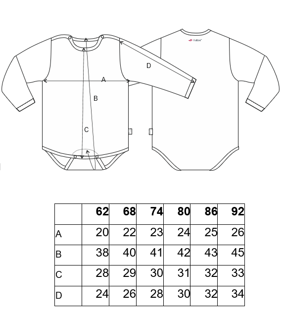 Body smyk obrázek Outlast® - růžová 68