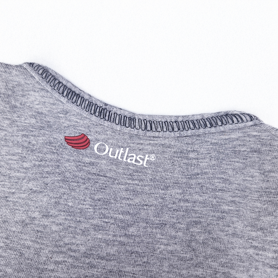 Tričko smyk obrázek DR Outlast® - šedý melír 92