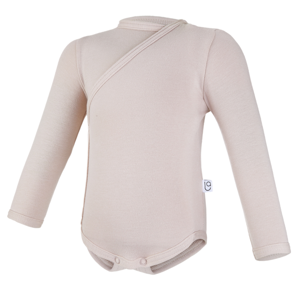 Novorozenecká sada smyk Outlast® - bílá sv.hnědé květy/latte 62