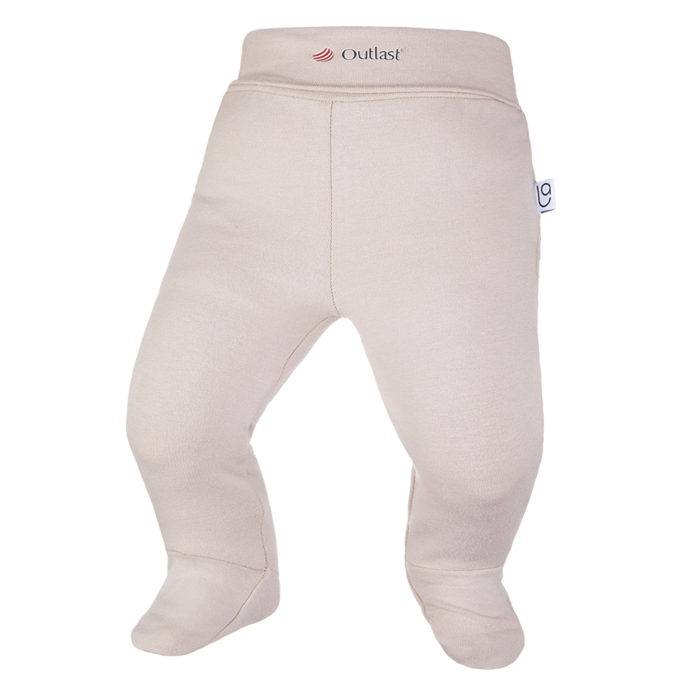 Novorozenecká sada smyk Outlast® - bílá sv.hnědé květy/latte 62