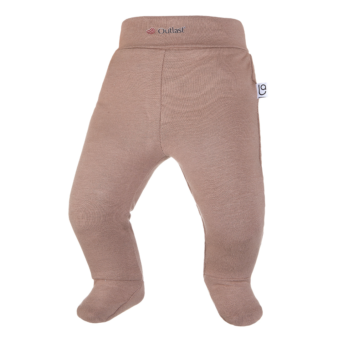 Novorozenecká sada BIO smyk Outlast® - bílá hnědý tuleň/oříšková 56