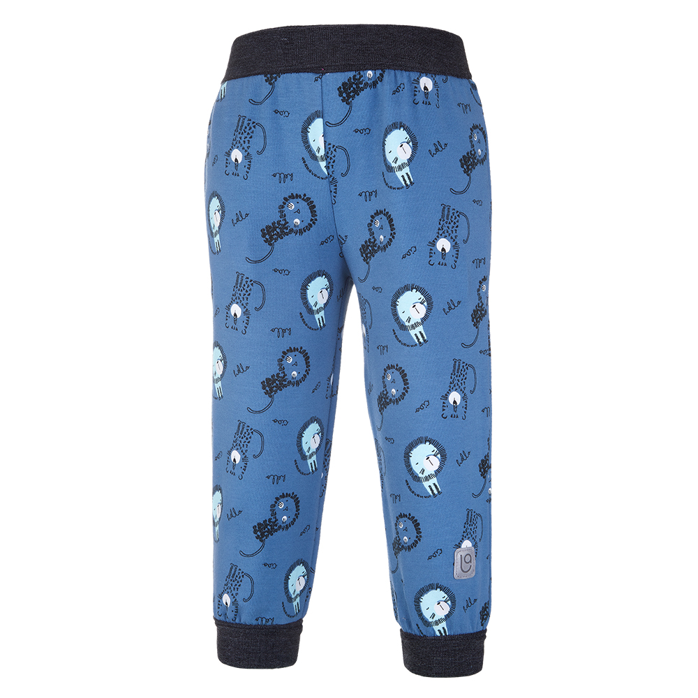 Tepláky - denim lvíčci 86