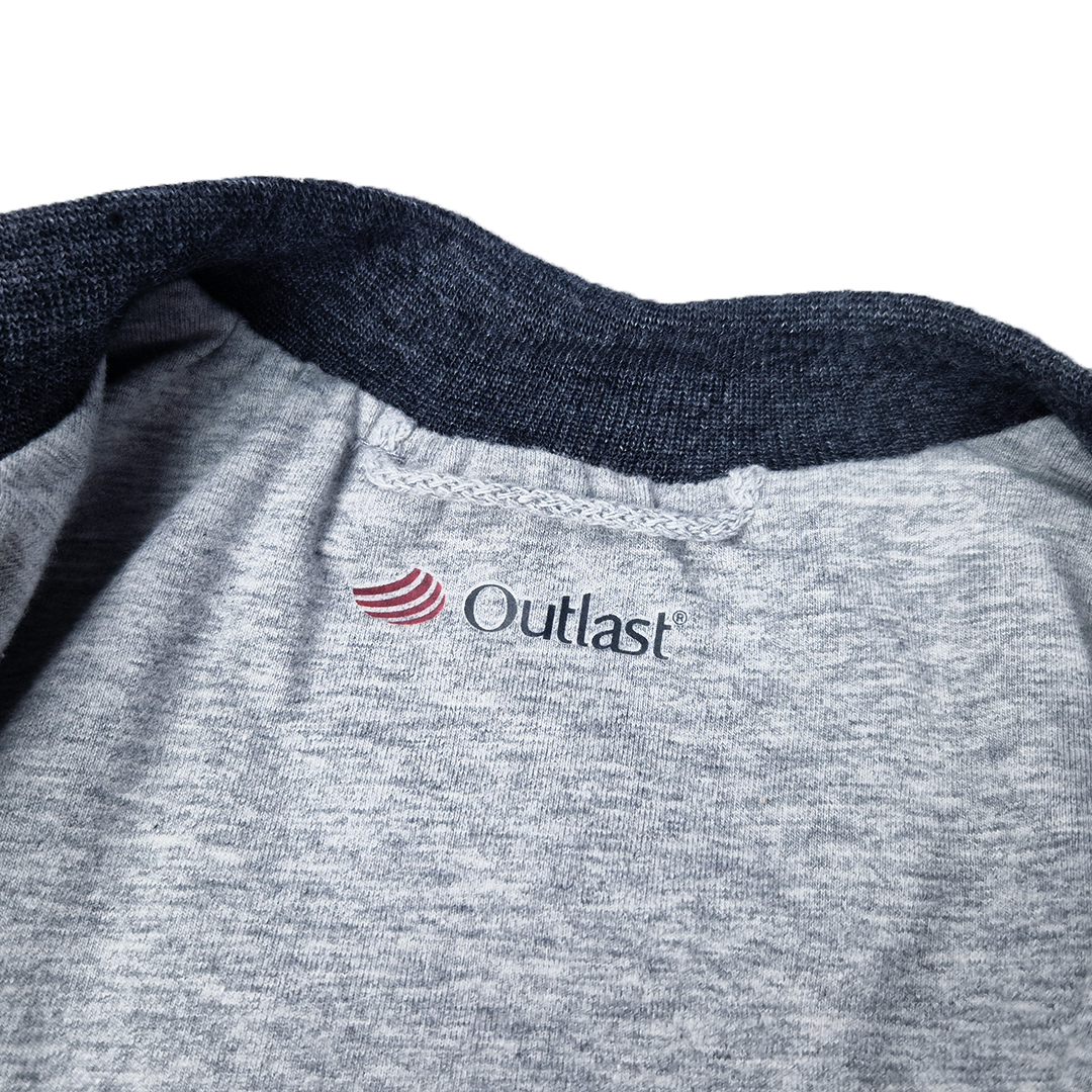 Mikina podšitá Outlast® - denim lvíčci/šedý melír 86