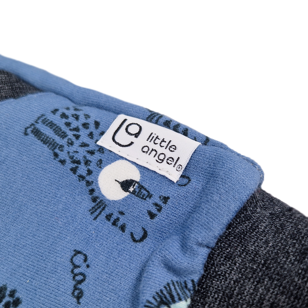 Mikina podšitá Outlast® - denim lvíčci/šedý melír 86