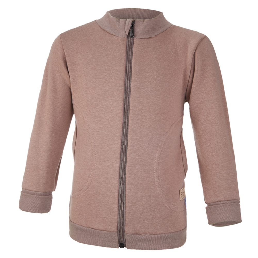 Mikina hřejivá rozepínací - hnědá 86