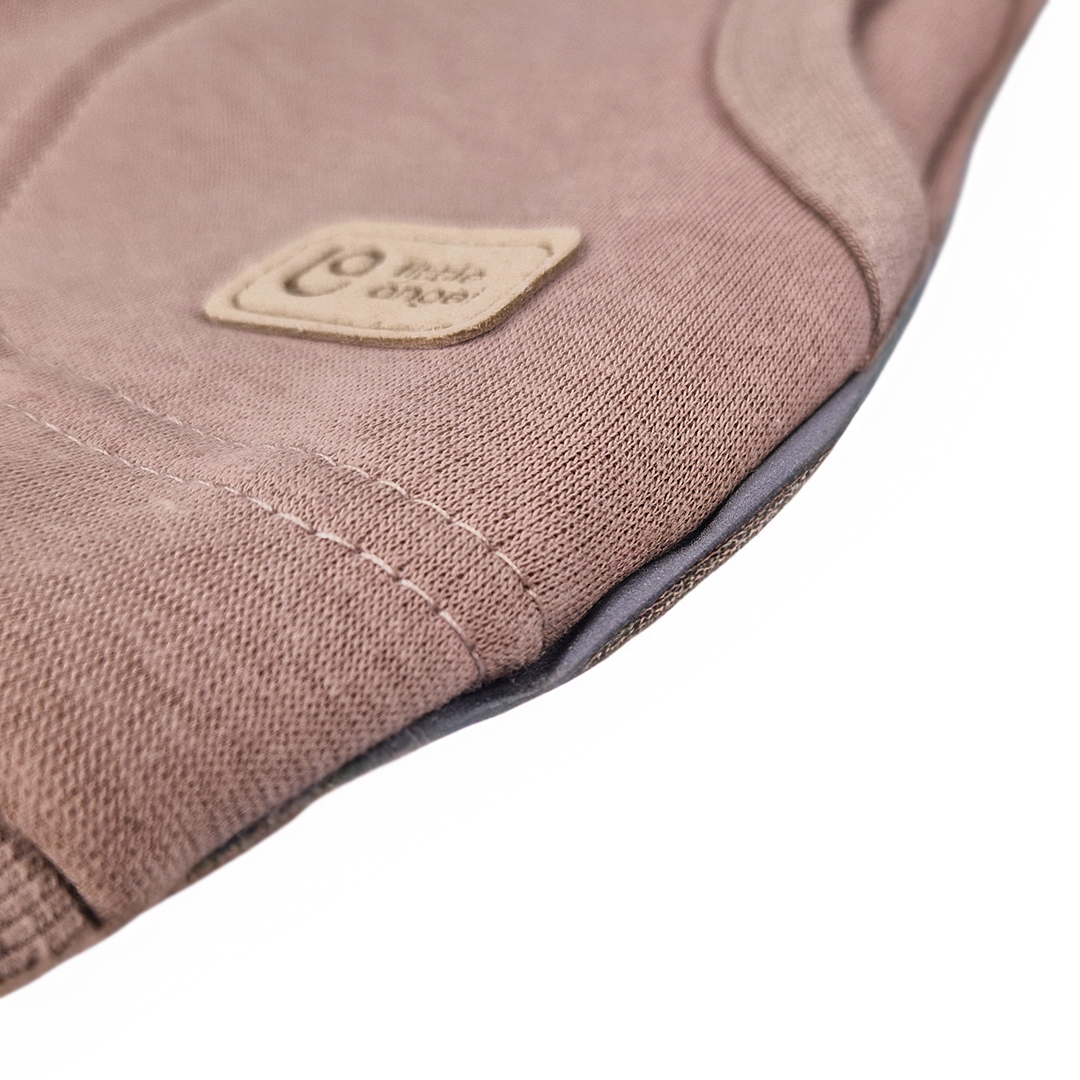 Mikina hřejivá rozepínací - hnědá 128