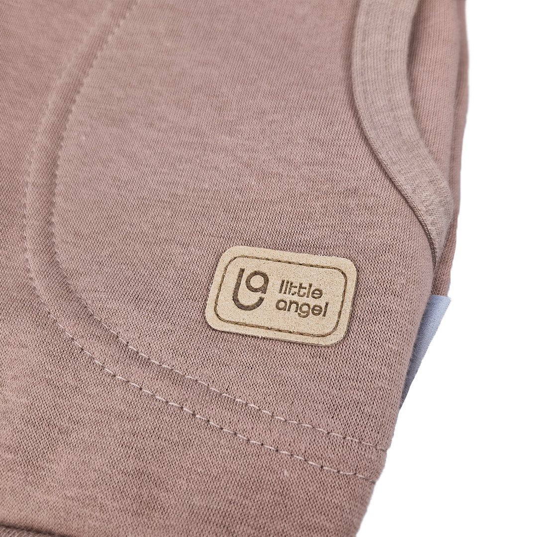 Mikina hřejivá rozepínací - hnědá 128