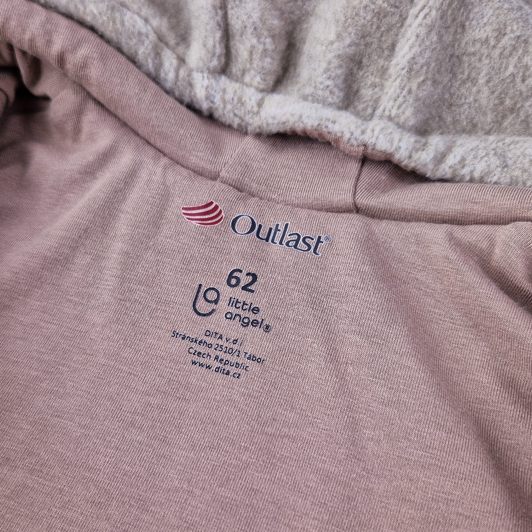 Overal FLEECE BAMBUS Outlast® - hnědý melír/oříšková 98