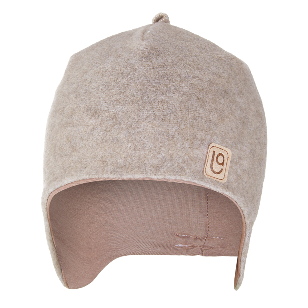 Čepice laponka FLEECE BAMBUS Outlast ® - hnědý melír/oříšková 6 | 54-57 cm
