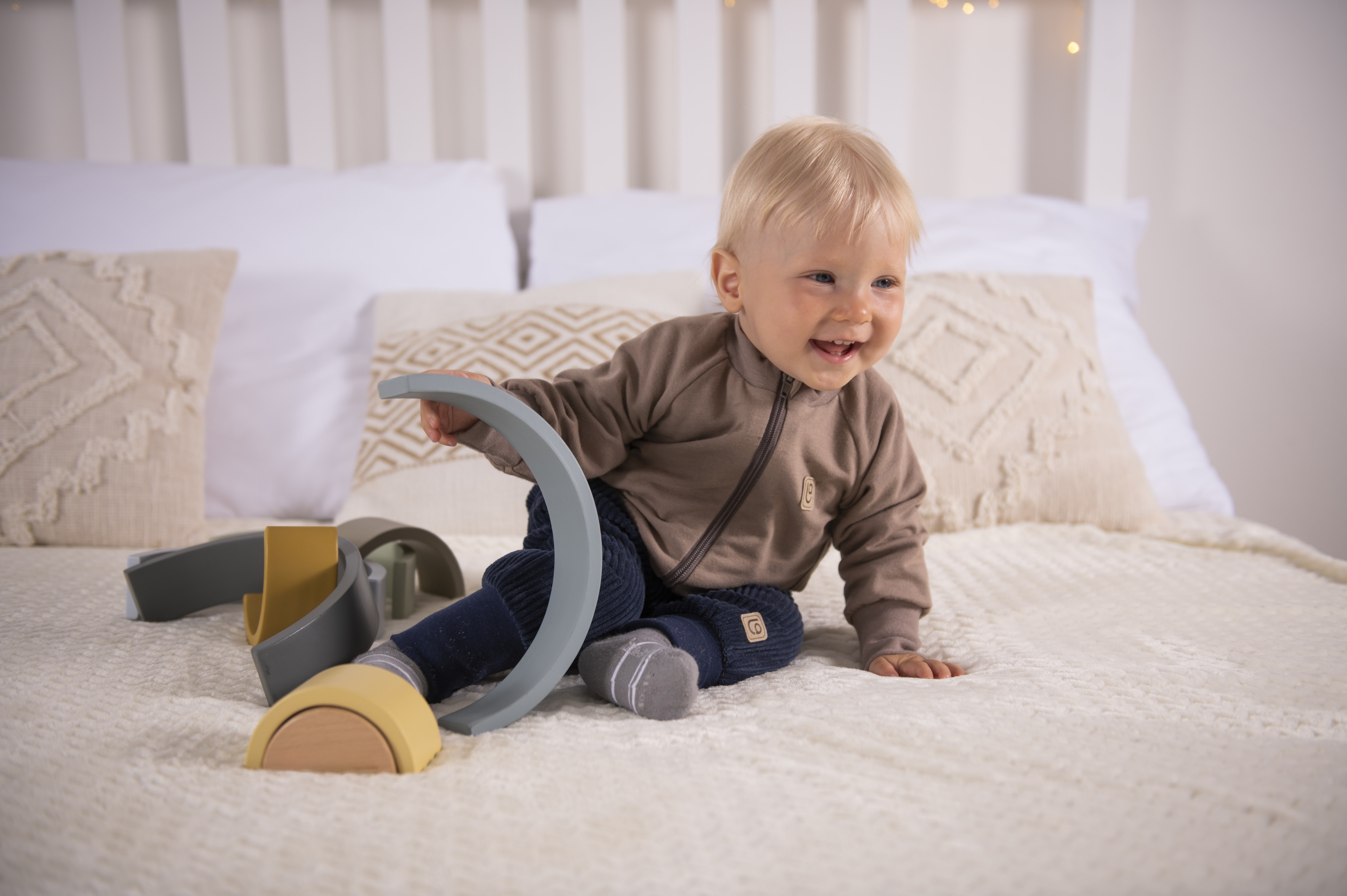 Mikina smyk rozepínací Outlast® - oříšková 104