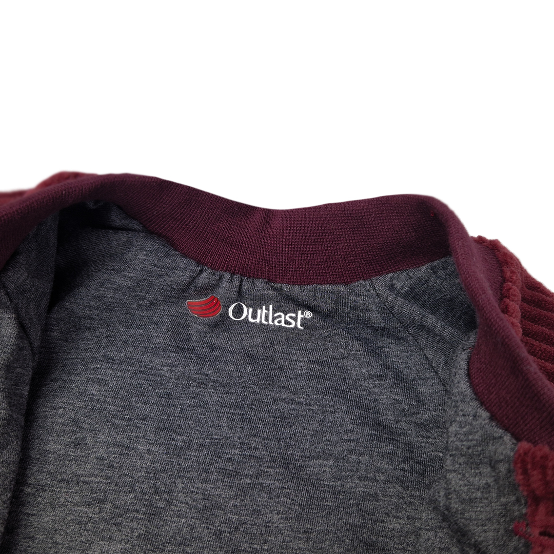 Kabátek podšitý manšestr Outlast® - bordó 92