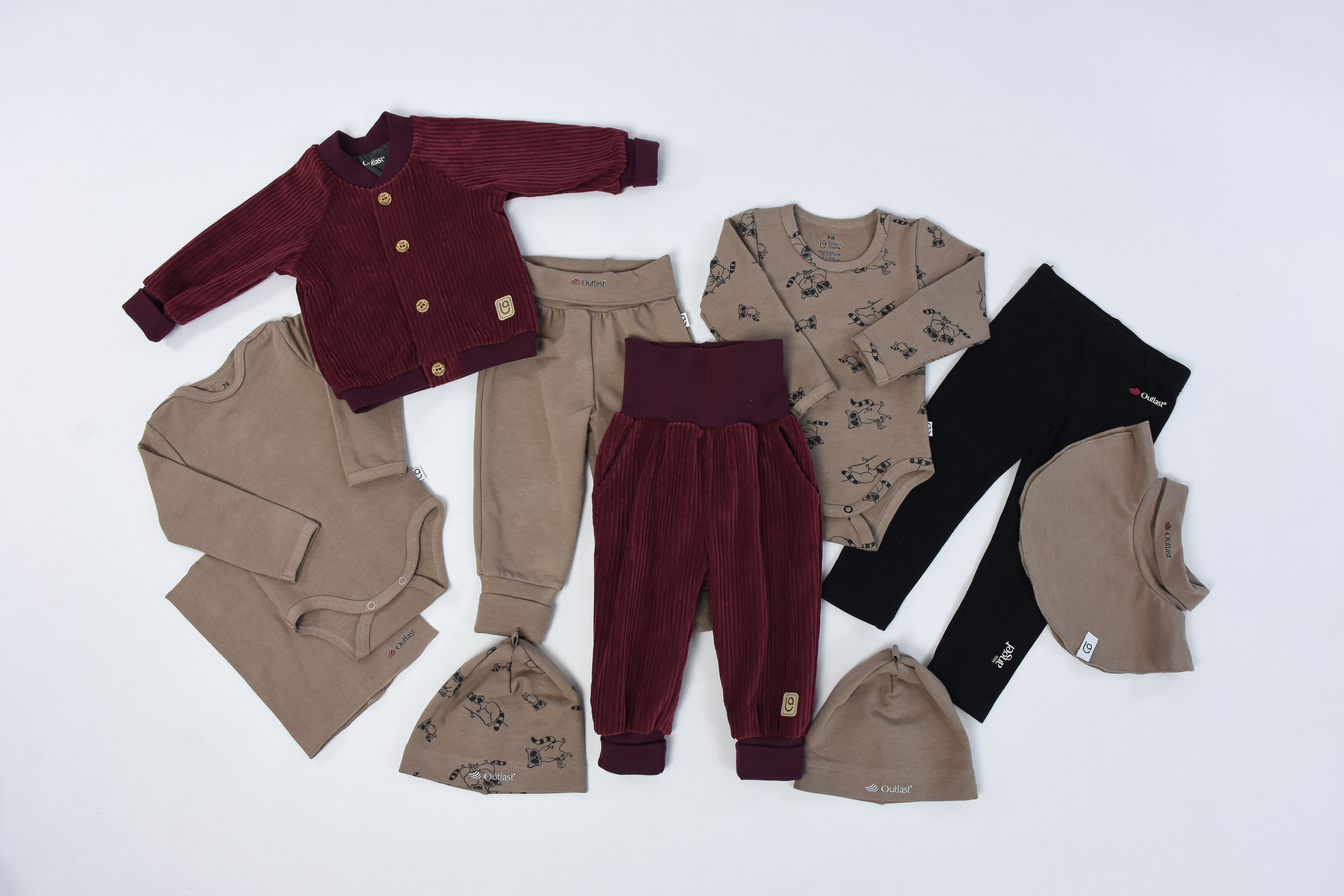 Kabátek podšitý manšestr Outlast® - bordó 92