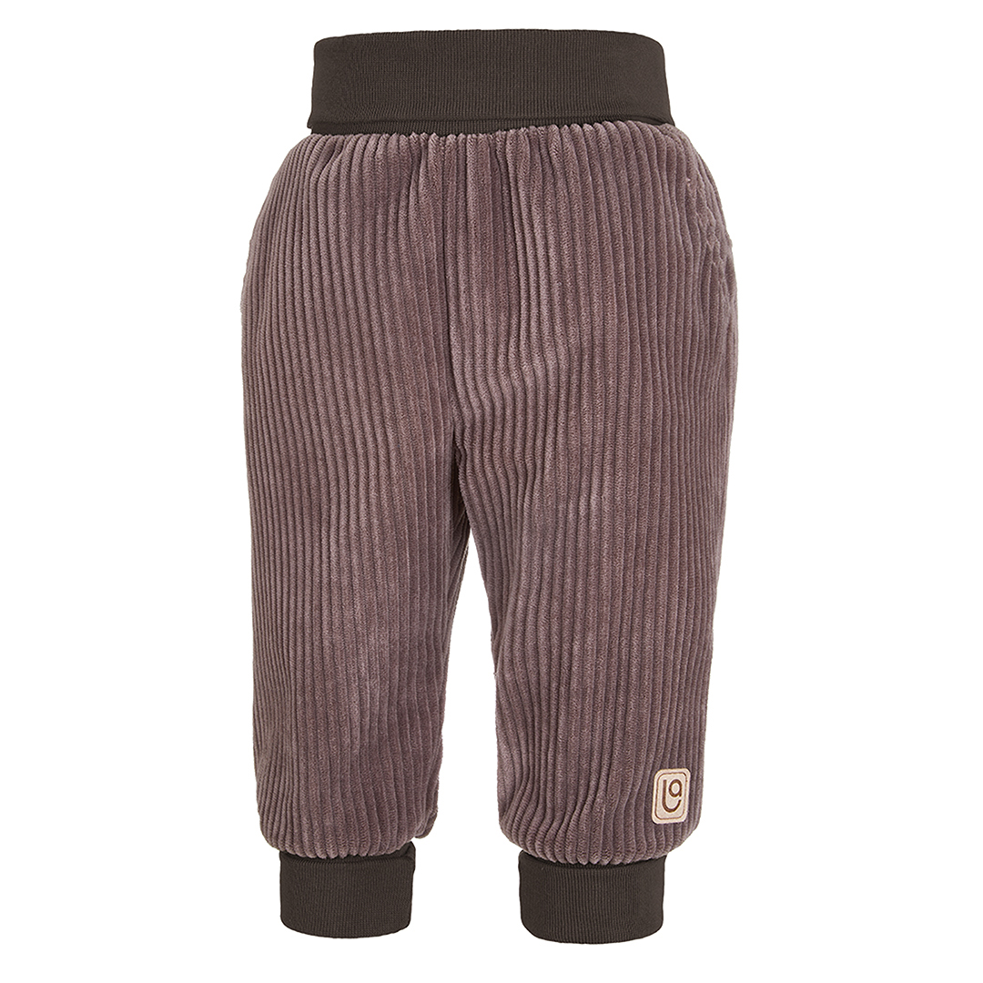 Kalhoty manšestr lem - hnědá 68