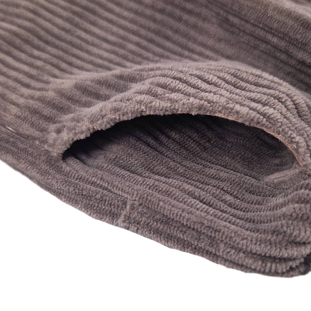 Kalhoty manšestr lem - hnědá 80