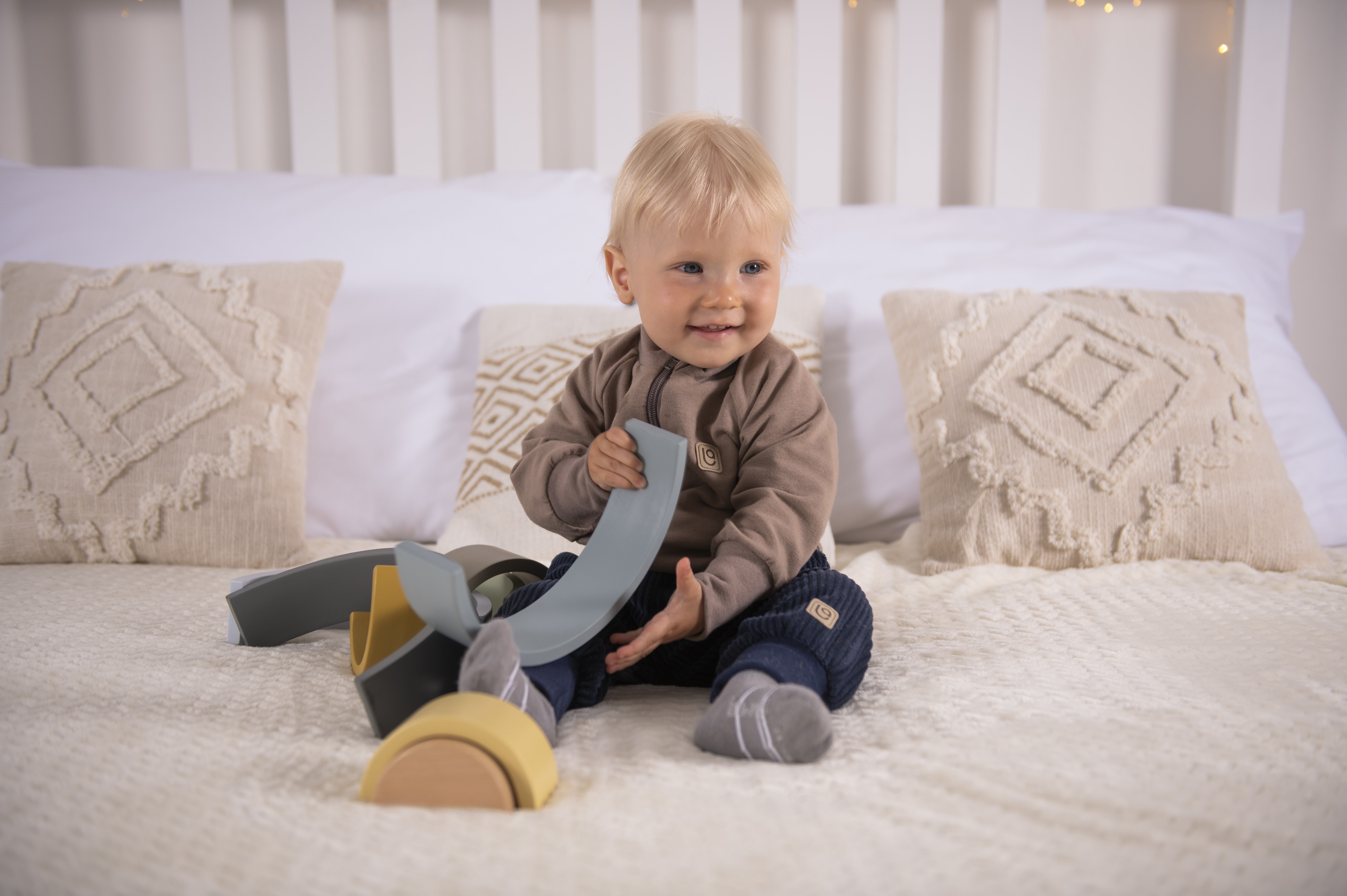 Kalhoty manšestr lem - tm.modrá 80