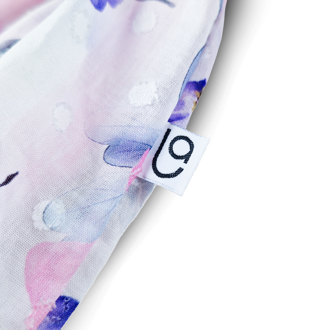 Body šaty tenké KR Outlast® - růžová baby/kytky 74