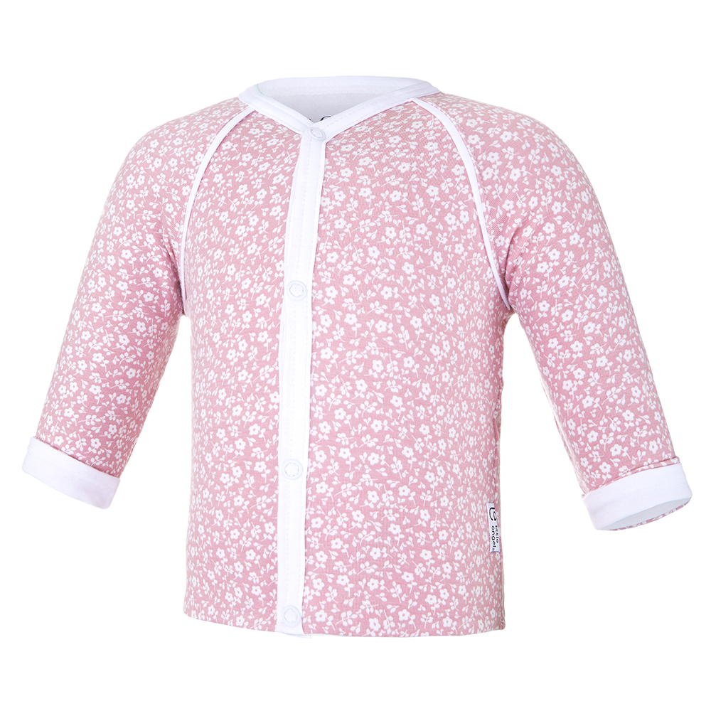 Kabátek podšitý Outlast® - starorůžová kvítka/bílá 56