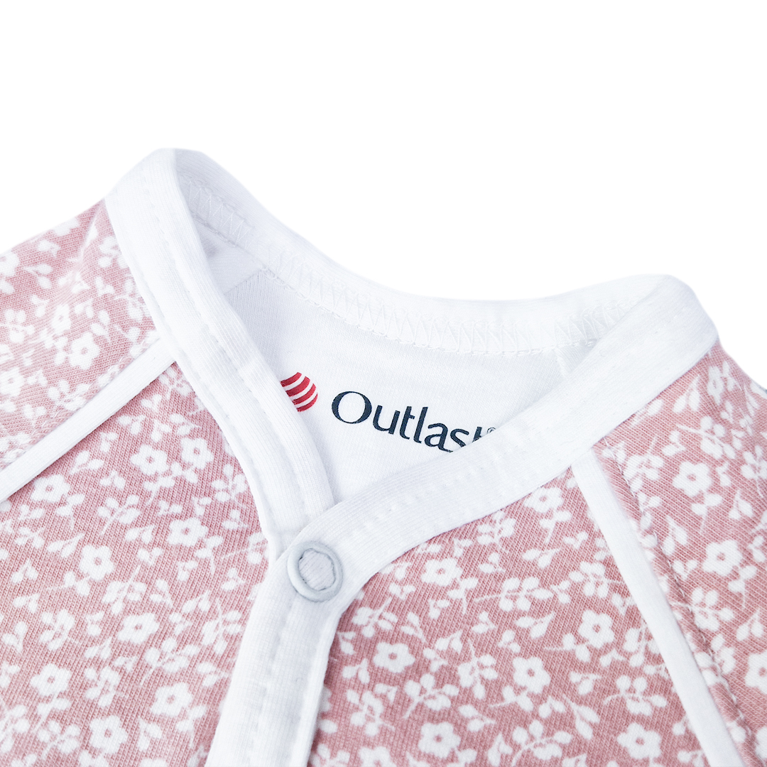 Kabátek podšitý Outlast® - starorůžová kvítka/bílá 68