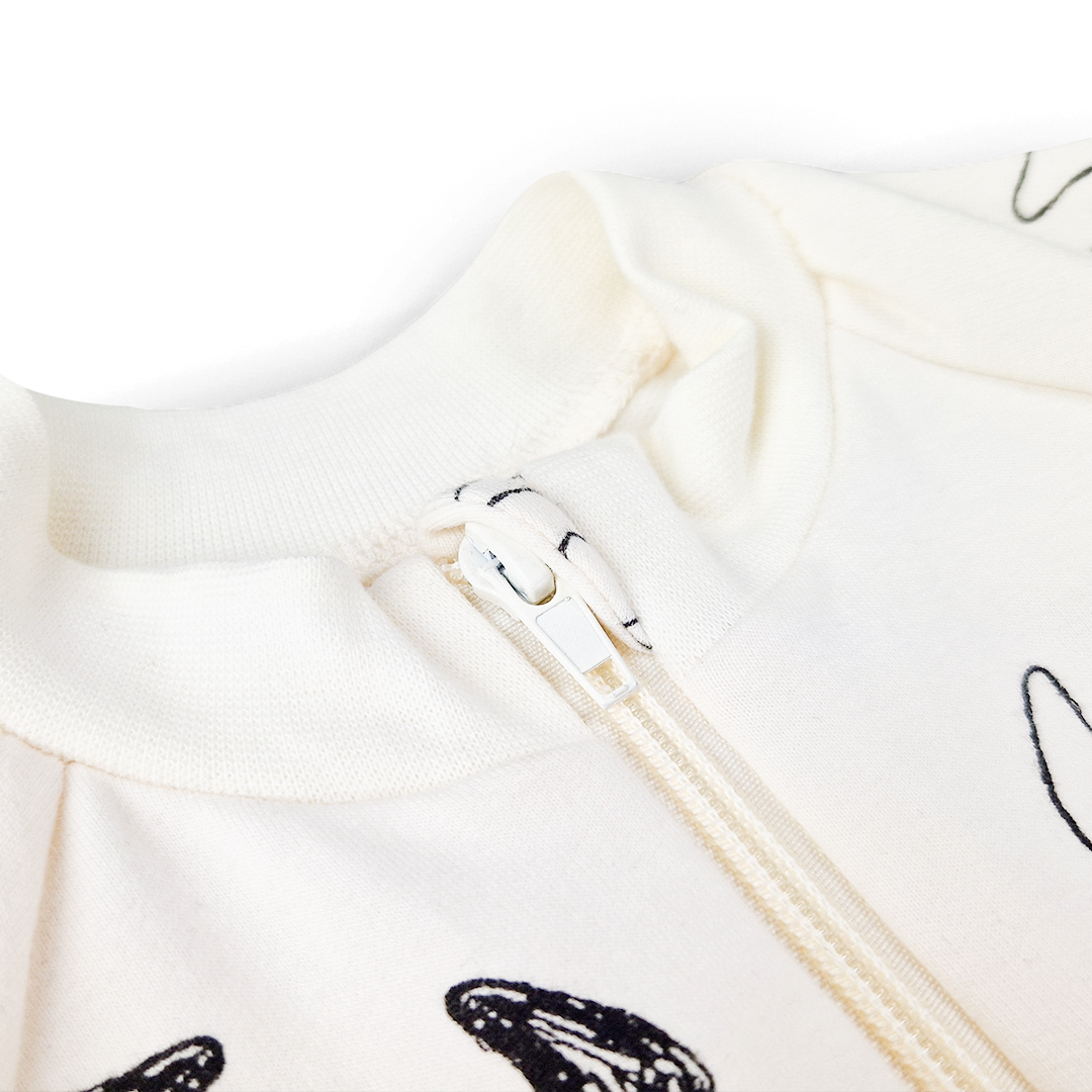 Mikina rozepínací - béžová pejsci 62