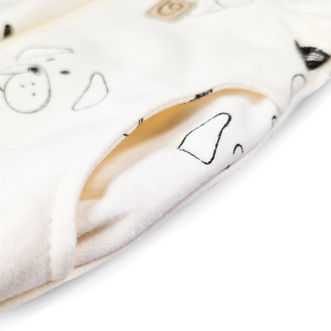 Mikina rozepínací - béžová pejsci 62