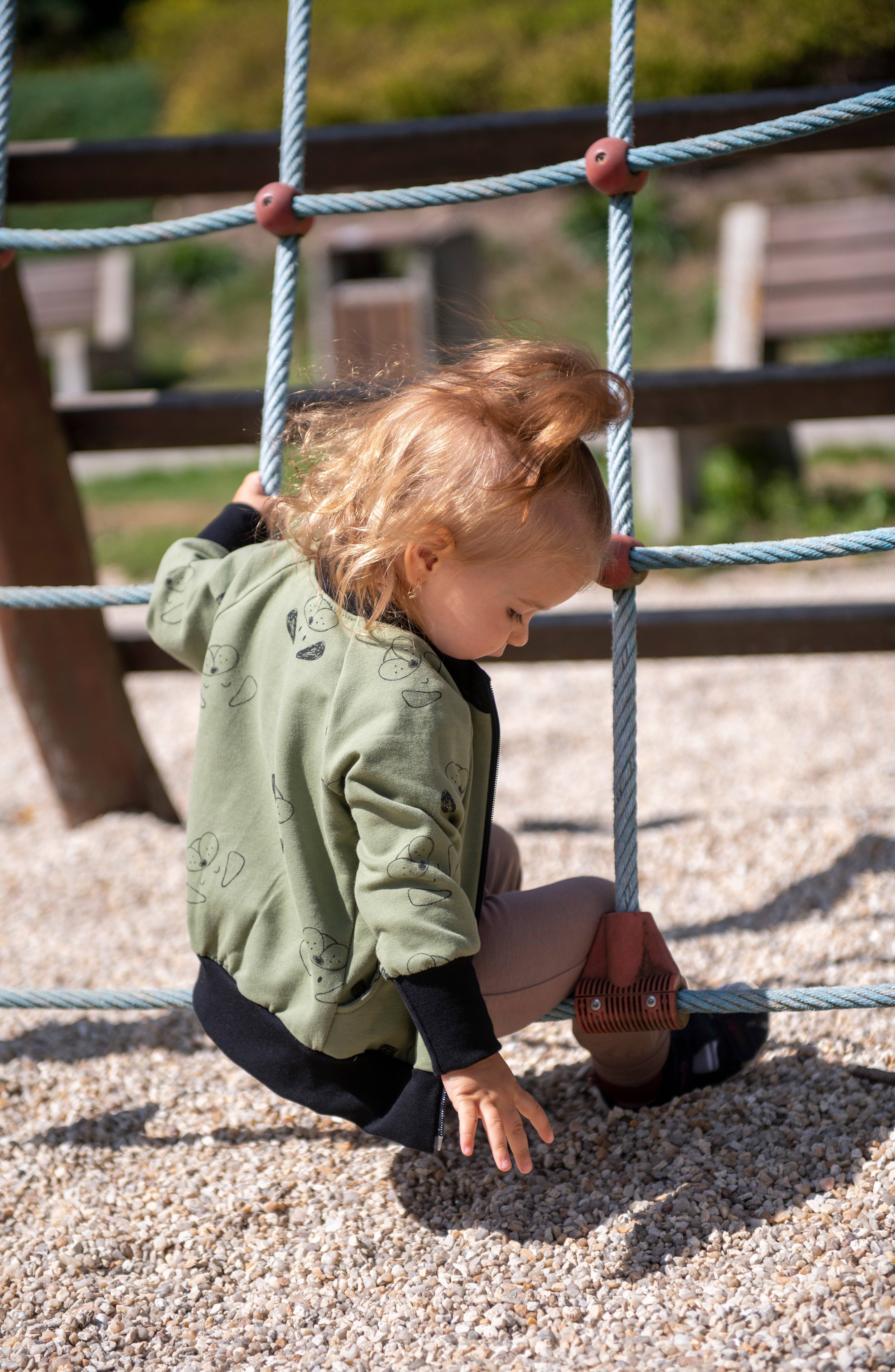 Mikina rozepínací - karamelová pejsci 92