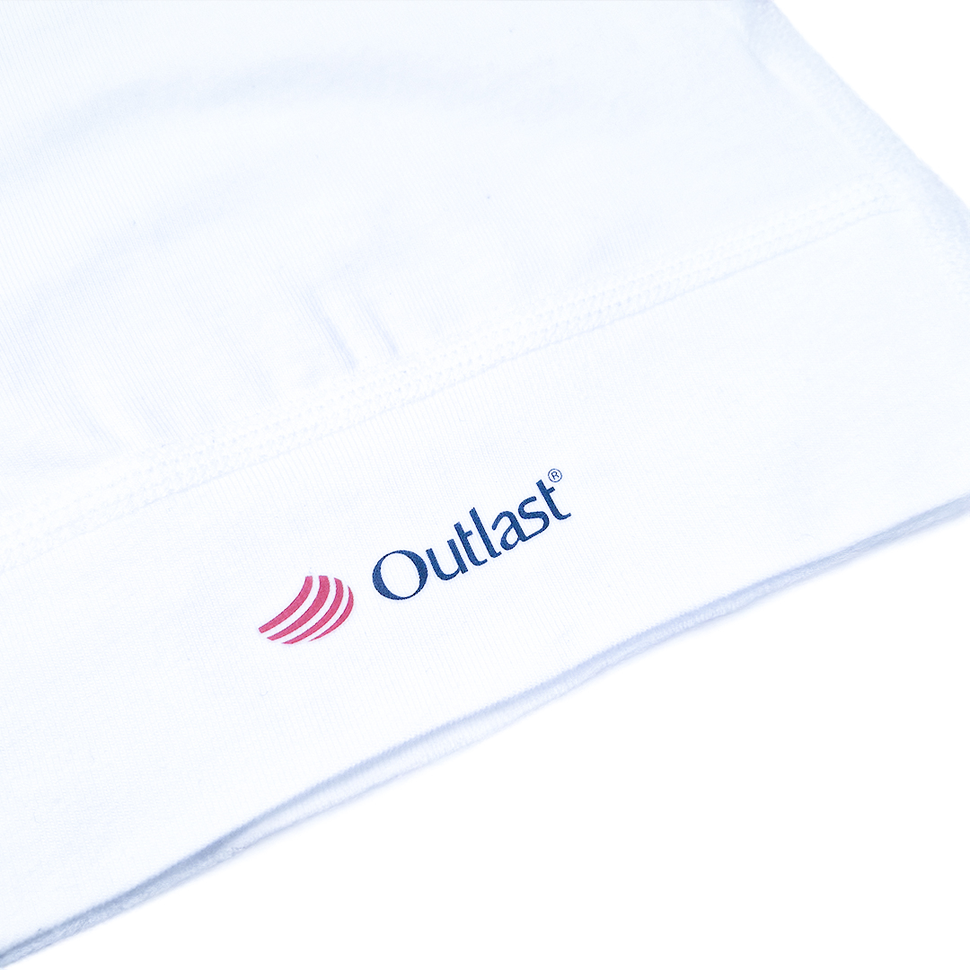 Čepice tenká plochý šev Outlast® - bílá 2 | 39-41 cm