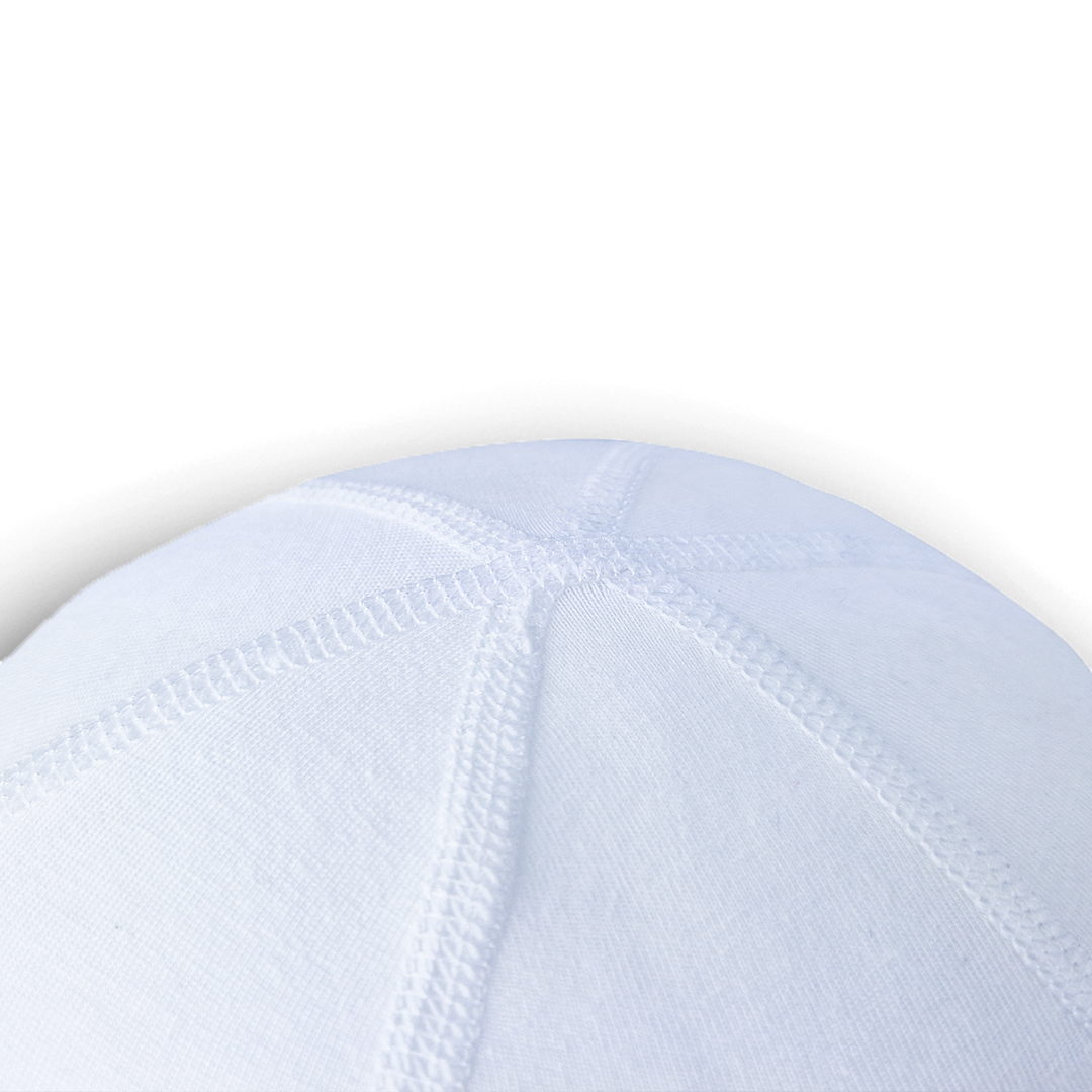 Čepice tenká zavazovací plochý šev Outlast® - bílá 0 | 33-35 cm