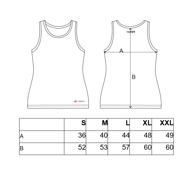 Tílko dámské tenké Outlast® - švestková M