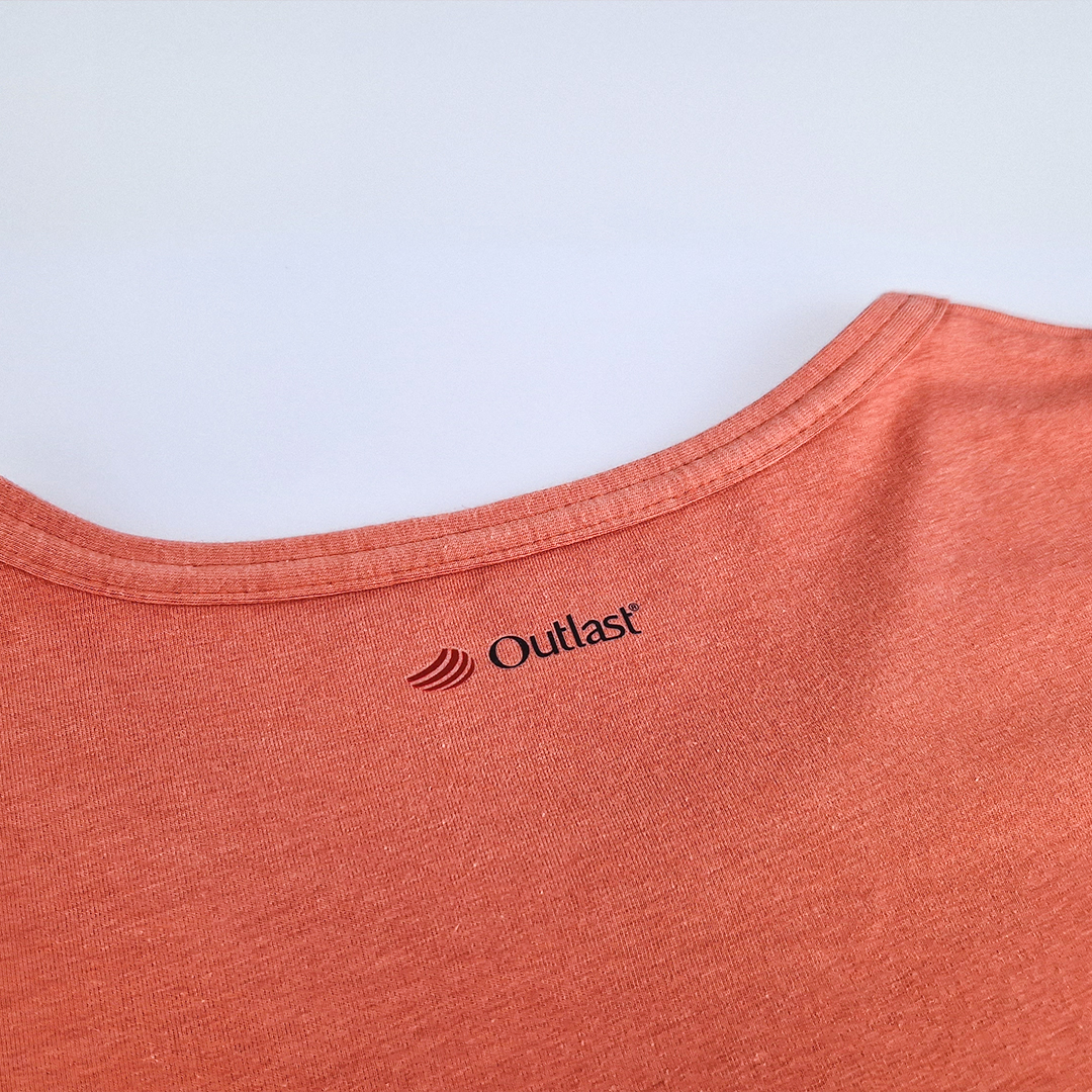 Tričko pánské KR tenké výstřih U Outlast® - skořicová XL