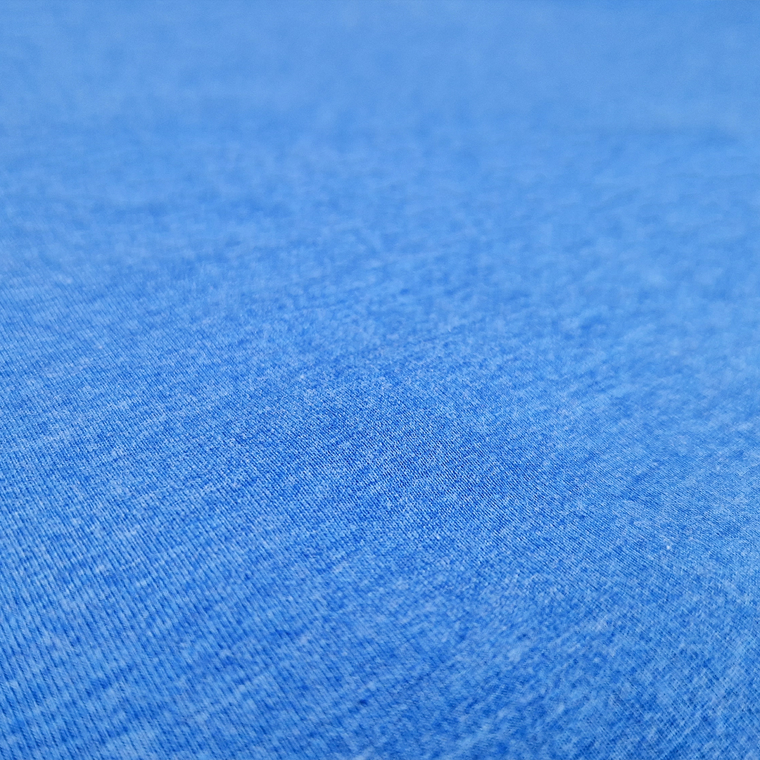 Tričko pánské KR tenké výstřih U Outlast® - modrý melír S