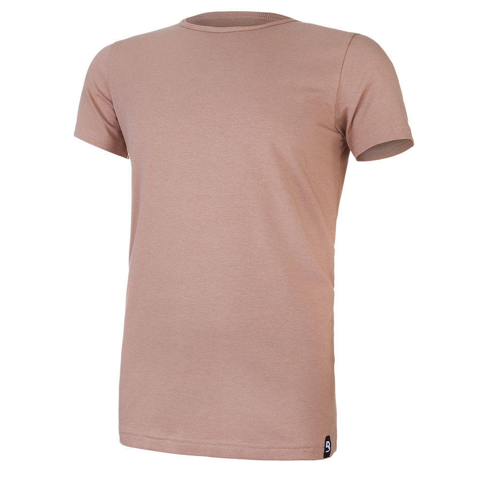 Tričko pánské KR tenké výstřih U Outlast® - oříšková S