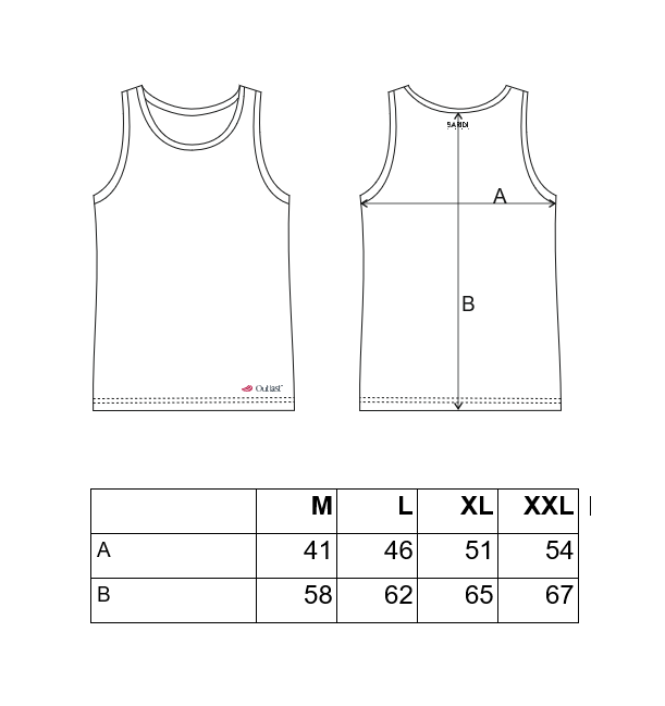 Nátělník pánský tenký Outlast® - bílá XXL